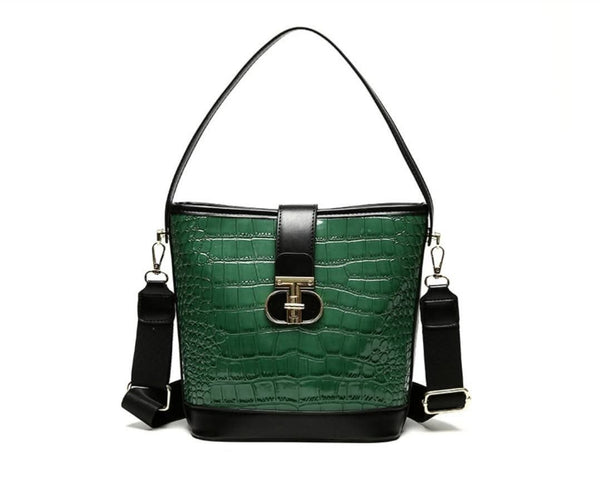 GREEN BUCKET BAG