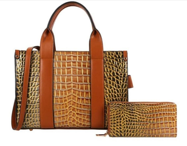Tie-dyed Croc Satchel