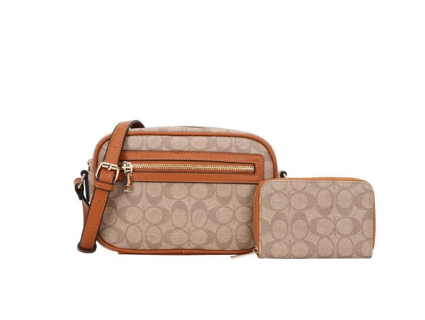 Monogram Crossbody Bag with Wallet