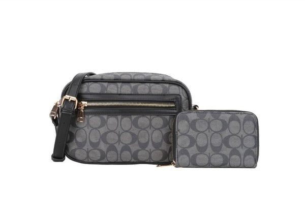 Monogram Crossbody Bag with Wallet