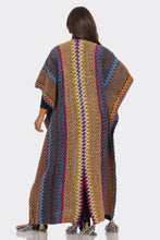 BOHO KNIT KIMONO W/TASSEL